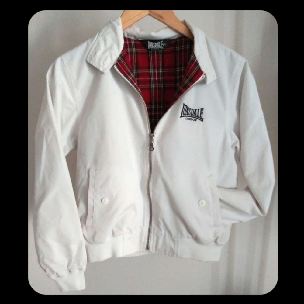 Vintage Lonsdale London harrington jacket (Ivory White)